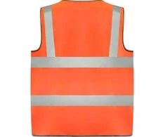 Roly Gerai matoma liemenė su užtrauktuku POLUX Fluoro oranžinė