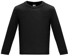Roly Ilgarankoviai marškinėliai, specialiai kūdikiams BABY L/S Juoda