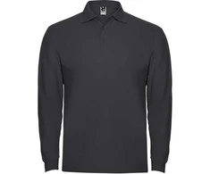 Roly Ilgarankoviai polo marškiniai su briaunuota apykakle ESTRELLA L/S Tamsus švinas