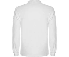 Roly Ilgarankoviai polo marškiniai su briaunuota apykakle ESTRELLA L/S Balta