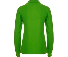 Roly Ilgarankoviai polo marškiniai su briaunota apykakle ESTRELLA WOMAN L/S Žolė žalia