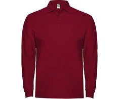 Roly Ilgarankoviai polo marškiniai su briaunuota apykakle ESTRELLA L/S Granatas