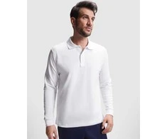 Roly Ilgomis rankovėmis polo marškinėliai ROVER L/S Balta