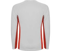 Roly Ilgomis rankovėmis techniniai reglano marškiniai SHANGHAI L/S Balta/raudona