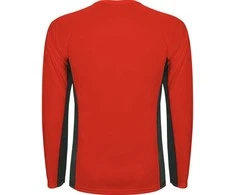 Roly Ilgų rankovių reglano marškiniai iš poliesterio SHANGHAI L/S Raudonas/tamsus švinas
