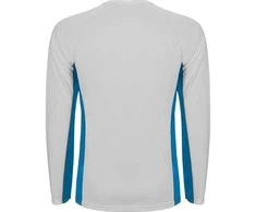 Roly Ilgomis rankovėmis madingi reglano marškiniai SHANGHAI L/S Balta/karališka mėlyna