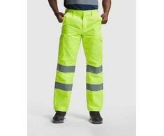 Roly Ilgos, gerai matomos kelnės fluorescencinės geltonos spalvos ALFA Fluoro geltona