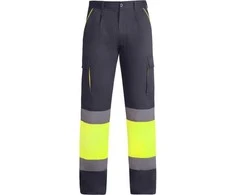 Roly Ilgos kelnės su pamušalu, gerai matomos, su keliomis kišenėmis ENIX Švino/fluoro geltona