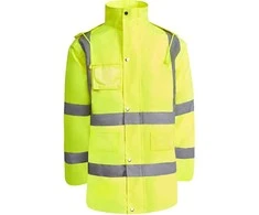 Roly Kombinuota ir paminkštinta gerai matoma parka MERAK Fluoro geltona