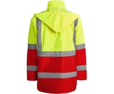 Roly Kombinuota ir paminkštinta gerai matoma parka MERAK Darbo vieta raudona / fluoro geltona