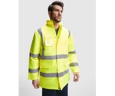 Roly Kombinuota ir paminkštinta gerai matoma parka MERAK Fluoro geltona