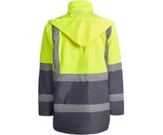 Roly Kombinuota ir paminkštinta gerai matoma parka MERAK Švino/fluoro geltona