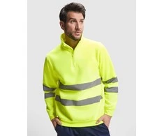 Roly Matomas pusiau užtrauktukas megztinis su aukšta apykakle SPICA Fluoro geltona
