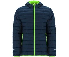 Roly Paminkštinta sportinė striukė su plunksnų užpildu NORWAY SPORT Tamsiai mėlyna / fluorescencinė žalia