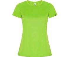 Roly Priglundantys trumpomis rankovėmis marškiniai CONTROL-DRY IMOLA WOMAN Žalia fluoro