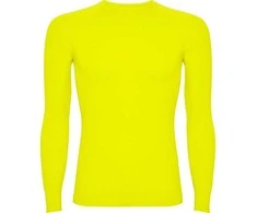 Roly Profesionalūs termo marškinėliai su sutvirtintu audiniu PRIME Fluoro geltona