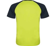 Roly Reglano trumpomis rankovėmis sportiniai marškiniai INDIANAPOLIS Fluoro geltona / tamsi mėlyna