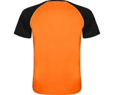 Roly Reglano trumpų rankovių sportiniai marškiniai su kontrastu INDIANAPOLIS Fluoro oranžinė/juoda