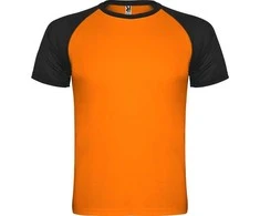 Roly Reglano trumpų rankovių sportiniai marškiniai su kontrastu INDIANAPOLIS Fluoro oranžinė/juoda