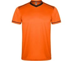 Roly Sportinis komplektas iš marškinėlių ir šortų UNITED Oranžinė/juoda