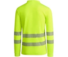 Roly Techniniai, gerai matomi ilgomis rankovėmis polo marškinėliai ATRIO LS Fluoro geltona