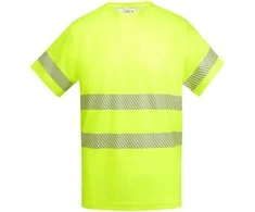 Roly Techniniai gerai matomi marškinėliai trumpomis rankovėmis TAURI Fluoro geltona