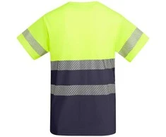 Roly Techniniai gerai matomi marškinėliai trumpomis rankovėmis TAURI Švino/fluoro geltona
