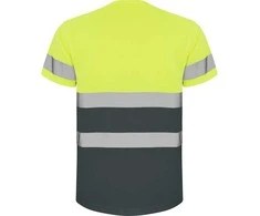Roly Techniniai gerai matomi trumpomis rankovėmis marškinėliai DELTA Švino/fluoro geltona