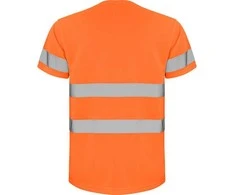 Roly Techniniai gerai matomi trumpomis rankovėmis marškinėliai DELTA Fluoro oranžinė