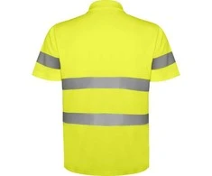 Roly Techniniai gerai matomi trumpomis rankovėmis polo marškinėliai POLARIS Fluoro geltona