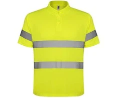 Roly Techniniai gerai matomi trumpomis rankovėmis polo marškinėliai POLARIS Fluoro geltona