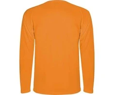Roly Techniniai ilgomis rankovėmis marškinėliai su reglano raštu MONTECARLO L/S Fluoro oranžinė