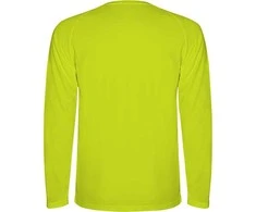 Roly Techniniai ilgomis rankovėmis marškinėliai su reglano raštu MONTECARLO L/S Fluoro geltona
