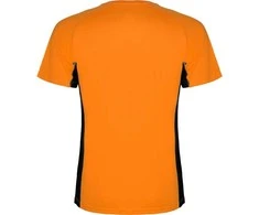 Roly Dviejų poliesterio audinių trumpų rankovių marškiniai SHANGHAI Fluoro oranžinė/juoda