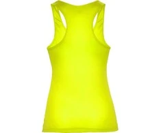 Roly Techniniai marškinėliai su briaunotomis rankovėmis ir iškirpte SHURA Fluoro geltona