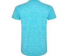 Roly Techniniai marškinėliai trumpomis rankovėmis ZOLDER Turquoise/heather turquoise