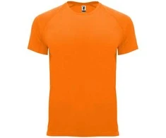 Roly Techniniai trumpų rankovių reglano marškinėliai BAHRAIN Fluoro oranžinė