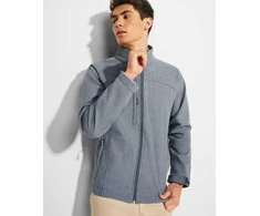 Roly Trijų sluoksnių softshell striukė su užtrauktuku RUDOLPH Heather navy mėlynas