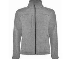 Roly Trijų sluoksnių softshell striukė su užtrauktuku RUDOLPH Heather juodas