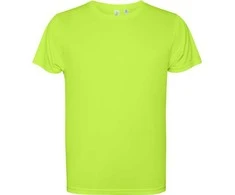 Roly Trumparankoviai techniniai marškinėliai ESTORIL Žalia fluoro