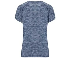 Roly Trumpų rankovių techniniai marškiniai moterims AUSTIN WOMAN Heather navy mėlynas