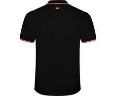 Roly Trumpų rankovių polo marškiniai su žakardo detalėmis NATION Juoda