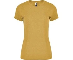 Roly Aptempti trumpos rankovės marškinėliai iš viržių audinio FOX WOMAN Heather mustard