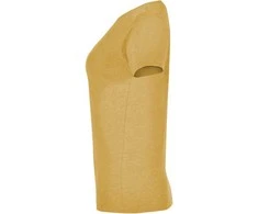 Roly Aptempti trumpos rankovės marškinėliai iš viržių audinio FOX WOMAN Heather mustard