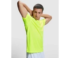 Roly Trumpų rankovių techniniai marškinėliai su apvalia apykakle CAMIMERA Fluoro geltona