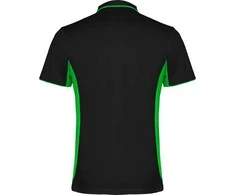 Roly Trumpų rankovių techniniai polo marškinėliai, idealiai tinkantys sportui MONTMELO Juoda/laimė