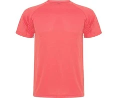 Roly Trumpų rankovių techniniai reglano marškinėliai MONTECARLO Fluoro koralas