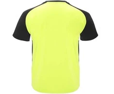 Roly Trumpų rankovių techniniai reglano marškinėliai BUGATTI Fluoro geltona/juoda