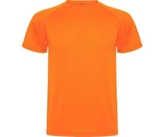 Roly Trumpų rankovių techniniai reglano marškinėliai MONTECARLO Fluoro oranžinė