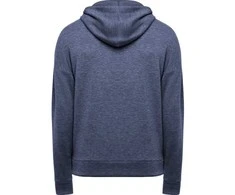 Roly Unisex džemperis su gobtuvu iš lengvo audinio MANASLU Heather denim